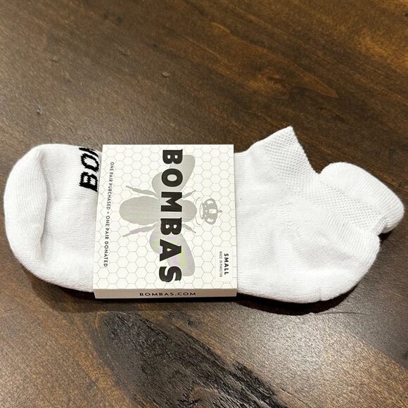 Bombas Accessories - Bombas Women's Solids Ankle Socks - White - Size Small